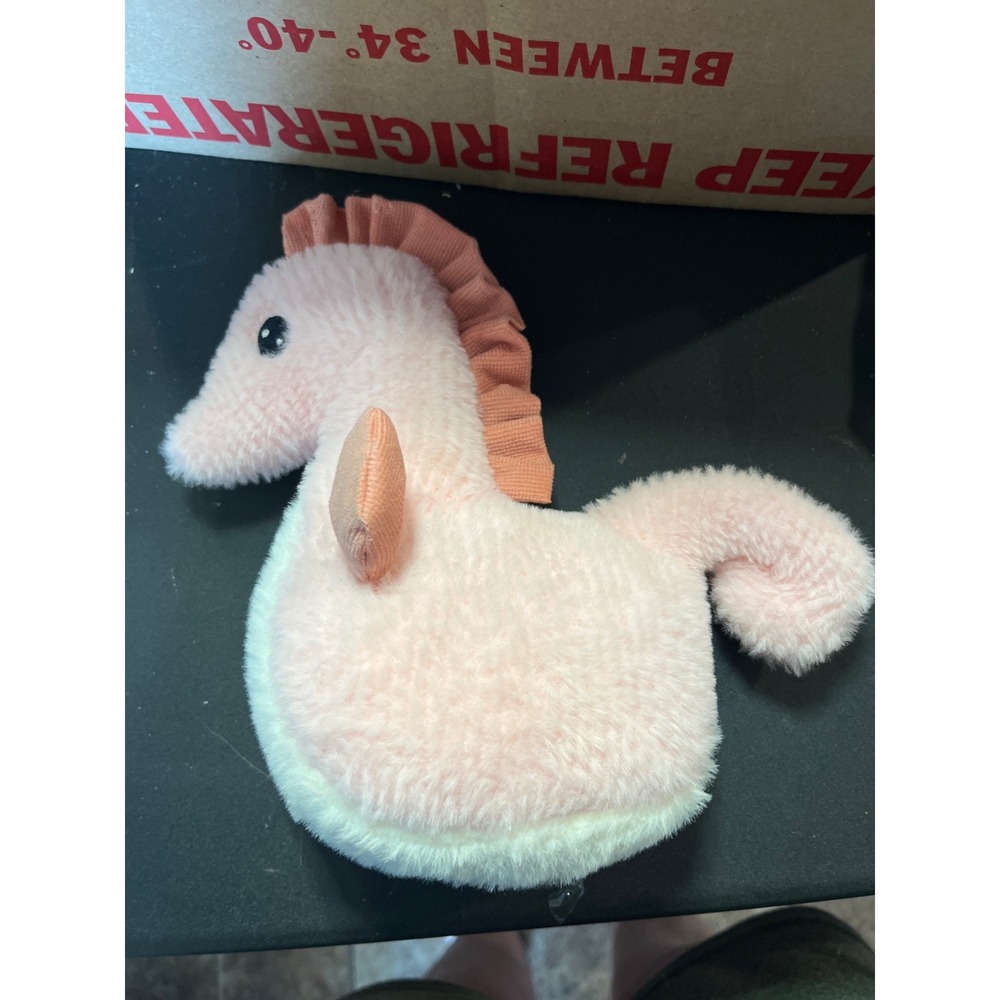 Pink Seahorse Plush‎ Stuffed Animal Soft Nautical Nursery Toy Sea Life Decor
